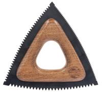 MagicBrush 3232480 Brosse à pelage triangulaire pour chevaux, marron, 14 x 14 x 14 cm, bois, caoutchouc, 66 g, aide à la santé du pelage, nettoyage facile, chevaux