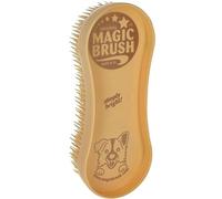 MagicBrush Dog Brosse à Fourrure pour Chien Doré 16,5 x 6,5 x 3 cm Plastique Poils Longs et Flexibles Lavable
