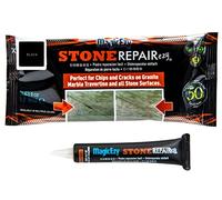 MagicEzy Stone Repairezy™ - Noir (Black) - Stone Fix - Granite, marbre et Travertine Crack Repair Kit - Remplissages et couleurs dommages rapides - Tuiles et comptoirs...