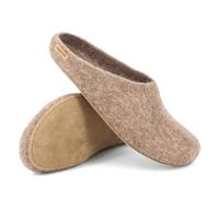 Magicfelt Ar 713, Chaussons Mules Doublé Chaud Adulte Mixte, Marron (shetlandschaf 4856), 38 EU (5 Erwachsene UK)