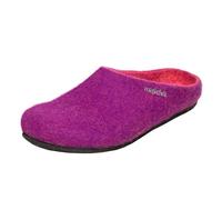 Magicfelt Chaussons en feutre 709 en 100 % laine mérinos - Pantoufles pour homme et femme avec semelle anatomique en feutre et latex - Fabriqué au Tyrol, pourpre, 39 EU