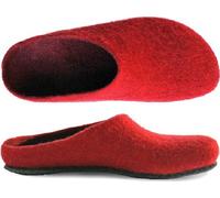 Magicfelt Pantoufles 709 pour femmes & hommes - Pantoufles 100% Laine Rubin ,38