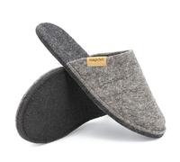 Magicfelt Pantoufles Magic Travel en feutre 100 % laine vierge recyclée pour homme et femme - Parfait pour les voyages et la maison, Mouton en pierre, 40/41 EU