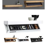 Magicflap Étagère design avec compartiment secret, nouvelle étagère flottante dissimulée 2025, solution de rangement murale, étagère secrète, décoration d'intérieur moderne, idéale for le salon ou le