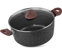 MagicHome Ligne Marbre Noir, 28 cm, 5,9 litres, avec couvercle