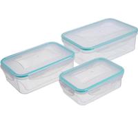 MagicHome Set de boîtes à lunch MB03 set de 3, 500/1000/1500 ml, rectangulaire, Clip