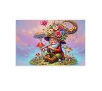 Magicien Champignon Fantastique1500 Pièces, DIY Puzzle Classique pour Les Adultes et Les Enfants de Plus de 15 Ans 57x87cm