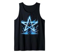 Magicien Pentagramme Magick Flaming Star Débardeur
