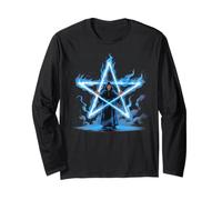 Magicien Pentagramme Magick Flaming Star Manche Longue