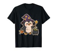 Magicien Pingouin avec Chaudron et Baguette T-Shirt