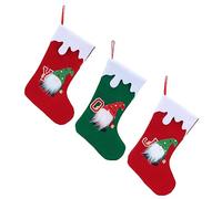 MAGICLULU 1 Ensemble De Noël sans Visage De Noël De Noël De Noël pour Enfants Décoration De Noël Décorations De Porte De Noël Produits De Noël Ornement d'arbre De 3 pièces