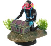 MAGICLULU 1 Ensemble Fish Tank Treasure Chasse Grenouille Figurine à Collectionner Figurine Miniature De Plongeur Statue De Chercheur De Trésor Mini Ornement De Plongeur Dirigé Plastique