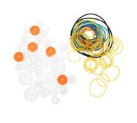 MAGICLULU 1 Ensemble Pack Combo poulies Bande de Ceintures en Caoutchouc Accessoires d'avion Accessoires de Bande Accessoires élastiques Engrenages de poulie à Courroie Plastique