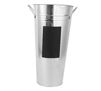 MAGICLULU 1 Feuille Seau à Tableau Noir étanche hydroponique Rustique Pot pour Plantes d'intérieur Seau à Fleurs Fleuriste Pot de Fleurs en métal conteneurs de jardinière en métal