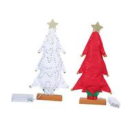 MAGICLULU 1 Jeu Lumières Décoratives De Bureau Lumières Décoratives De Sapin De Noël Clinquant Ornements Globes Lumière De Noël Semelle Stickers Ruban Adhésif Stickers Deux en Bois 2 Pièces