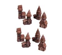 MAGICLULU 1 Jeu Ornement Micro Paysage Miniatures Tout Petit Abri De Jardin Abris De Jardin Décoration Ornements Maisons Château Mon Jardin De Fées Ornement De Table De Maison 8 Pièces
