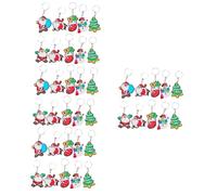 MAGICLULU 1 Jeu Porte Clés Noël Santa Claus Et Bonhomme De Idées De Fête De Noël Amusantes Et 10 Pièces