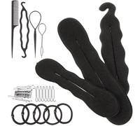 MAGICLULU 1 Lot De 79 Pièces De Bigoudis Outils Pour Cheveux Porte- De Cheval Marqueurs Pour Chignon Pinces À Chignon Torsadées Fourniture De Fabrication De Chignon Outil De