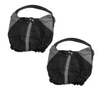 MAGICLULU 1 Paire de Couvre-Chaussures de Randonnée Noirs en Fibre de Polyester Respirante, Guêtres Légères et Résistantes pour Protéger Les Jambes Neige Cailloux, Adaptées pour Hommes