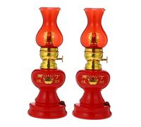 MAGICLULU 1 Paire Lampe LED de Mariage Chinoise Vintage Décoration de Table pour Festivals Set Pile et Pratique