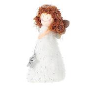 MAGICLULU 1 Pc Décorations De Noël Étoile Lumineuse pour Arbre De Noël Étoile De Noël Poupées Suspendues Au Sapin De Noël Mini Ange des Arbres Dessus De Sapin Ange De Noël PVC Blanche