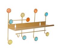 MAGICLULU 1 Pièce Crochet D'étagère Étagères De Rangement Organisateur D'étagère Murale Étagère De Garage Étagère Suspendue Rustique Étagère Murale en Fer Coquille Golden