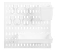 MAGICLULU 1 Set Étagère Murale de Rangement Panneau Perforé Support pour Panneau Perforé Mural Plastique sans Percer Montage Mural Gain de Place Style Simple pour Maison