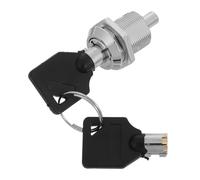 MAGICLULU 1 Set Serrure à Clé pour Distributeur de Bonbons Cylindre de Verrouillage Tubulaire Noir en Alliage Haute Résistance 2 Clés Solide pour Distributeurs Automatiques Soda et Snacks