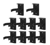 MAGICLULU 10 Ensembles Clips de Plinthe en Plastique Noir pour Meuble Cuisine Réglable avec Vis, Support D'élévation et Ventilation, pour Plancher et Meubles