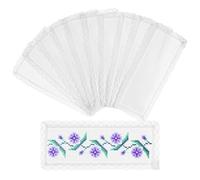 MAGICLULU 10 Marque-pages Vierges en Tissu à Broder au Point de Croix, Kit DIY 10 Pièces, Signets Délicats pour Lecture et Loisirs Créatifs, Accessoires de Bureau Adaptés aux Étudiants