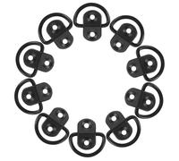 MAGICLULU 10 Pièces Ancres d'arrimage de lit de Camion Crochet d'arrimage du Filet de Chargement Crochet pour Filet à Bagages ancrages de Coffre Ancre d'arrimage de remorque Le Fer Black