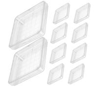MAGICLULU 10 pièces Boîtes Pétri Carrées avec Couvercle Boîtes Pétri Transparentes pour Microbiologie Recherche Botanique Projets Scolaires et Laboratoire Scientifique