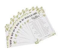 MAGICLULU 10 pièces Cartes de Jeux Mariage Jeu pour Soirée Enterrement Vie de Jeune Fille Conversation Couples Papier Doux Facile à Écrire Accessoires pour Fête Nuptiale