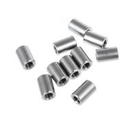 MAGICLULU 10 pièces Écrous Cylindriques Acier Inoxydable Écrous de Connexion Arrondis Filetés pour Tiges Robustes et Antirouille Fixation Sûre