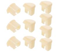 MAGICLULU 10 Pièces Embouts de Protection pour Barrières de Lit en Plastique Blanc, Protection Les Collisions et Élimination des Interstices, Accessoires pour Lits D'hôpital et Maisons de