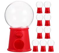 MAGICLULU 10 Pièces Machine à Capsules De Machine à Gommes Distributeur De Machines à Saisir Les Jouet Boule De Gomme. Machine Mini-jouet Rouge Plastique