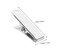 MAGICLULU 10 pièces Mini Pinces à Ressort Métal Pinces Crocodile Argentées Robustes pour Gestion de Câbles Maintien Ferme pour Usage Domestique Bureau et Industrie