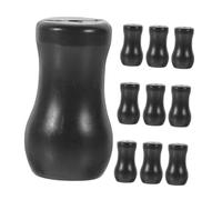 MAGICLULU 10 Pièces Pendentif Boutons ancrages de Cordon Plafond des Stores bouda Decoration Interieure Rideaux décoration Suspendue avec Cordon de tirage Gland Aveugle Domestique PVC Black