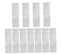 MAGICLULU 10 pièces Plaques Plates de Réparation pour Meubles Bois avec Vis Support Plat Acier Inoxydable Équerre Fixation Droite Kit pour Renfort et Réparation Mobilier