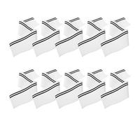 MAGICLULU 10 Pièces Tissu à Col Côtelé en Polyester Résistant la Déformation, Ceinture en Maille Polyvalente pour Activités Scolaires et Sorties