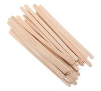 MAGICLULU 100 Bâtonnets de Cire Dépilatoire en Bois Naturel 140x6x2mm, Bords Arrondis Épais, Applicateurs pour Épilation Corps et Sourcils, Kit Professionnel Beauté et Soins Personnels