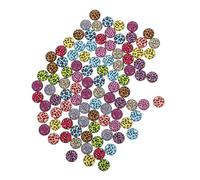 MAGICLULU 100 pièces Cabochons Verre Plats Patchs Décoratifs Léopard DIY Bijoux Bracelets Colliers Création Pendentifs Accessoires