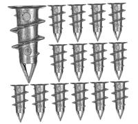MAGICLULU 100 pièces Chevilles Autoforeuses pour Plaques Plâtre Fixation Murale Spirale Adaptées Murs Creux Plâtre pour Cadres et Décorations Lourdes