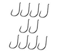 MAGICLULU 100 pièces Hameçons à Barbelés Noirs pour Eau Douce Crochet Leurres Résistants pour Maintien du Poisson