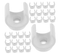 MAGICLULU 100 pièces Lot de Clips PVC pour Tuyaux et Conduits Supports Robustes Blancs Fixation Facile pour Tubes Aluminium-plastique Clips Polyvalents pour Installation Intérieure et