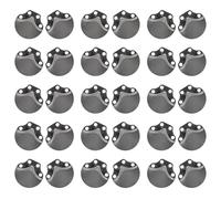 MAGICLULU 100pcs Écailles D'armure en Acier Inoxydable Noir Légères et Confortables pour Armure Médiévale de Reconstitution et Cosplay Historique Authentique