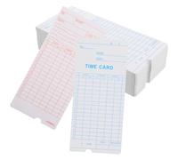 MAGICLULU 100pièces Lot De Fiches Pointage Papier Épais Pour Bureau Cartes De Présence Pratiques Pour Employés Compatibilité Avec Micro-ordinateurs Enregistrement Simple Des Horaires Fournit