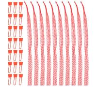 MAGICLULU 100pièces Sacs Filet Réutilisables pour Légumes Et Fruits Sacs De Rangement Respirants Nylon Oignons Et Pommes De Terre Pratique Et Écologique Rouge Épais avec Filet De Fermeture