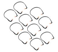 MAGICLULU 10pcs Bouchons D'oreilles Antibruit à Bande en Silicone Léger et Flexible pour Dormir et Voyage en Train Haute Vitesse