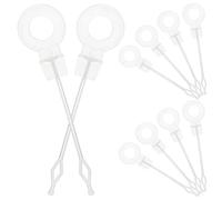 MAGICLULU 10pcs Outil de Dragage de Canalisations pour Réfrigérateur en Plastique Facile à Insérer et Retirer Déboucheur pour Trou de Vidange la Cuisine et Maison